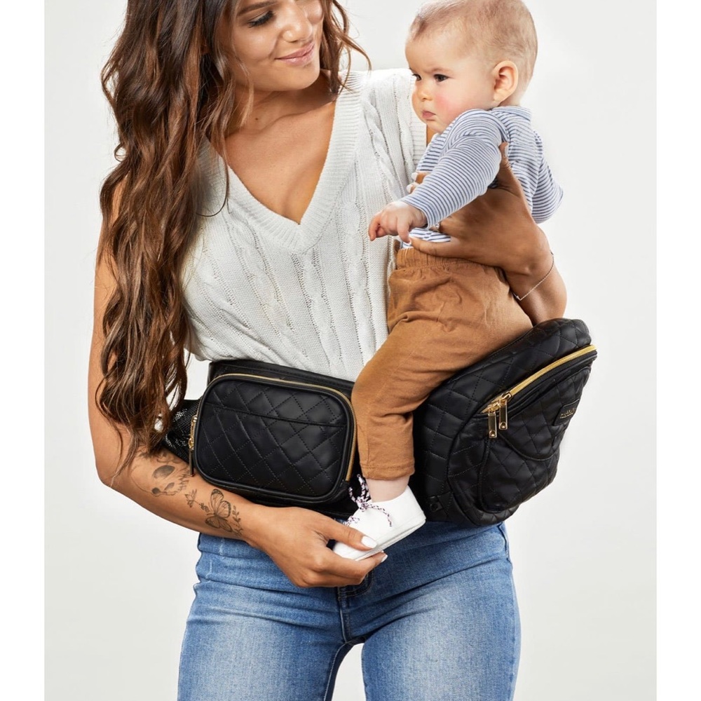 NEW Tushbaby vegan leather black